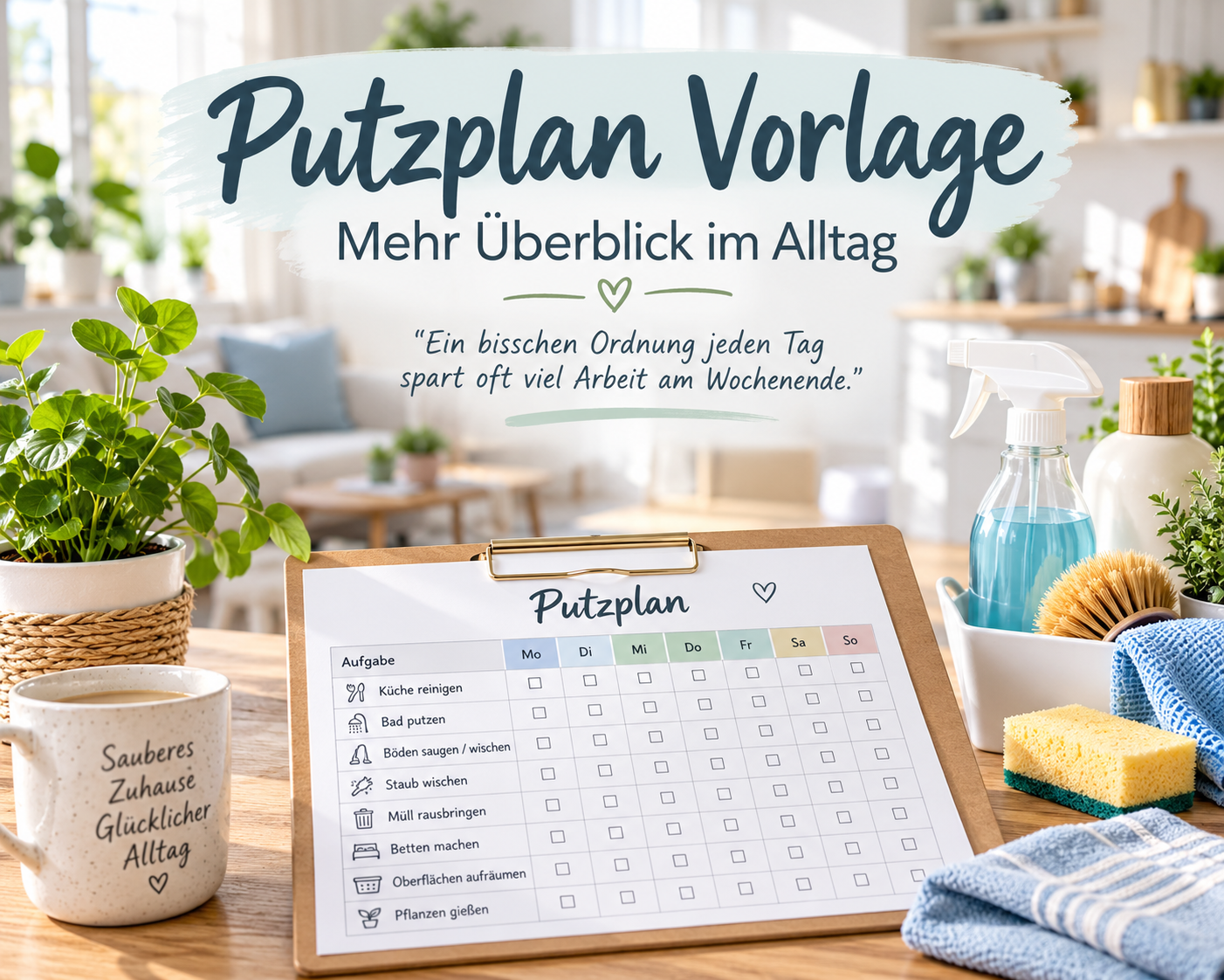 Putzplan Vorlage